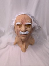 Old Man Latex Mask Einstein Adult Halloween Costume Party Prop