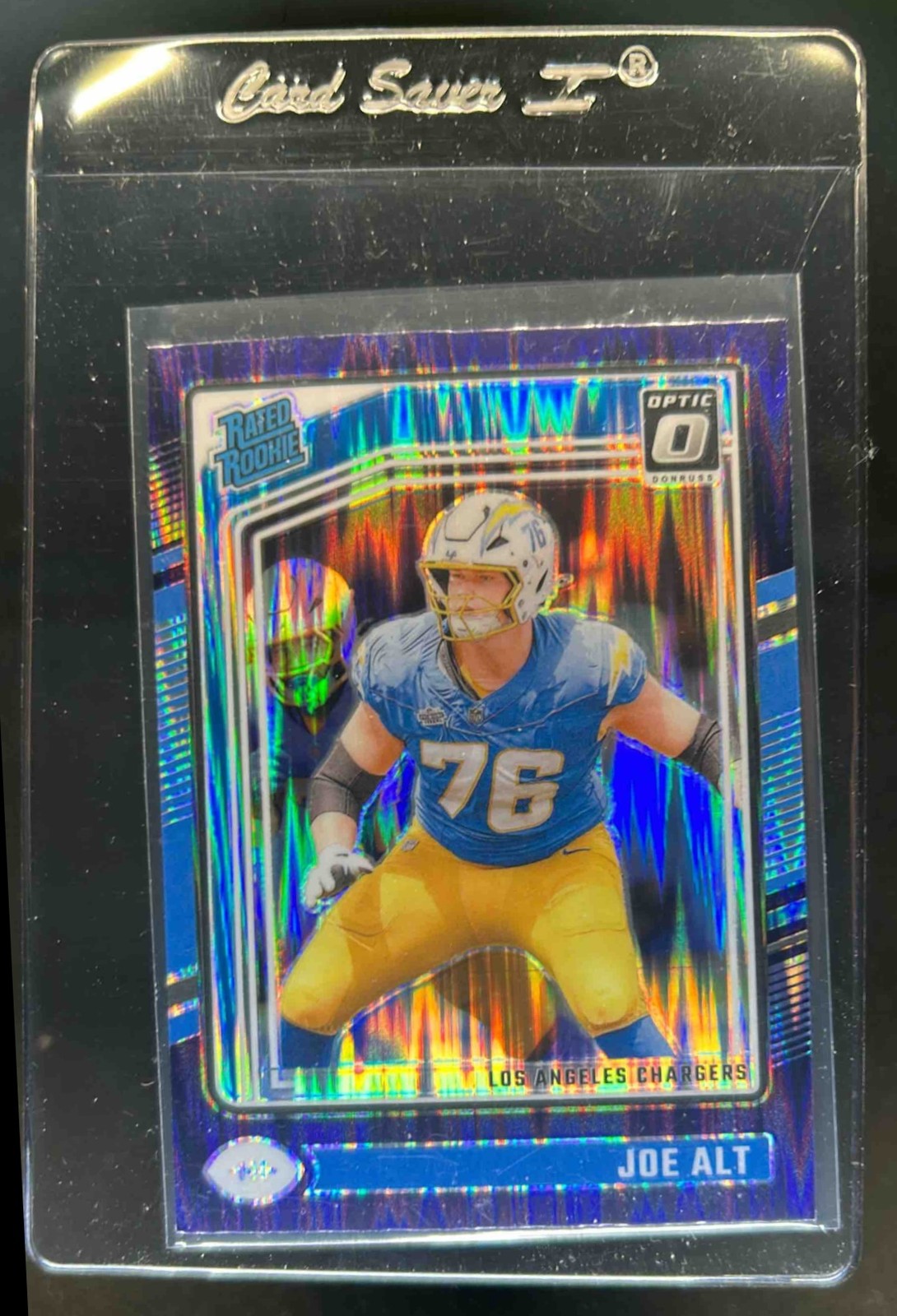 2024 Donruss Optic Joe Alt Purple Shock Rated Rookie #254 Chargers