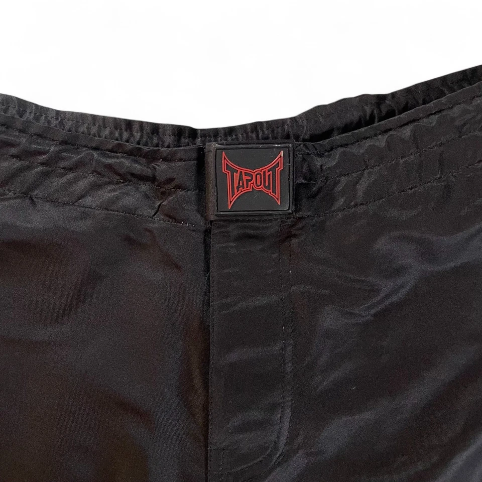 Pantalones Cortos de Lucha Tapout MMA Negros Entrenamiento Artes Marciales Mixtas Bordados Boxeo 36 Foto 2 de 4