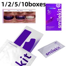 Purple Tooth Whitening Strips Fast Quick Brighten Tooth Strips Oral Care Tools
