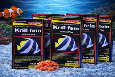 SAHAWA Krill fein 5x100g   hochwertiges Frostfutter für Aquarienfische