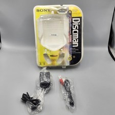 VTG Sony Discman D-E301 CD Player Original Box  Cables ONLY / READ