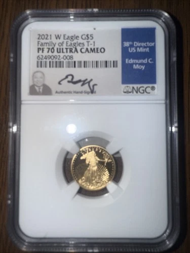 2021 Piece Gold Eagle Set Type 1 Pad 70 NGC