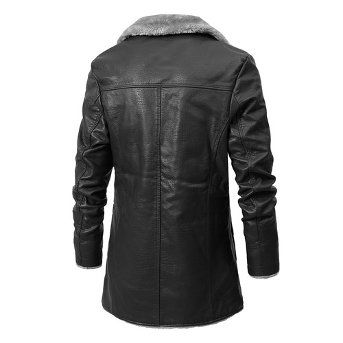 - Winterjacke für Herren, mittellanger Business-Retro-Plus-Samt--Anzug, -Jacke - Bild 7 von 30