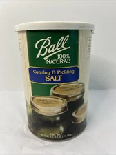 Vintage Ball Canning & Pickling Salt 40 OZ PLEASE READ