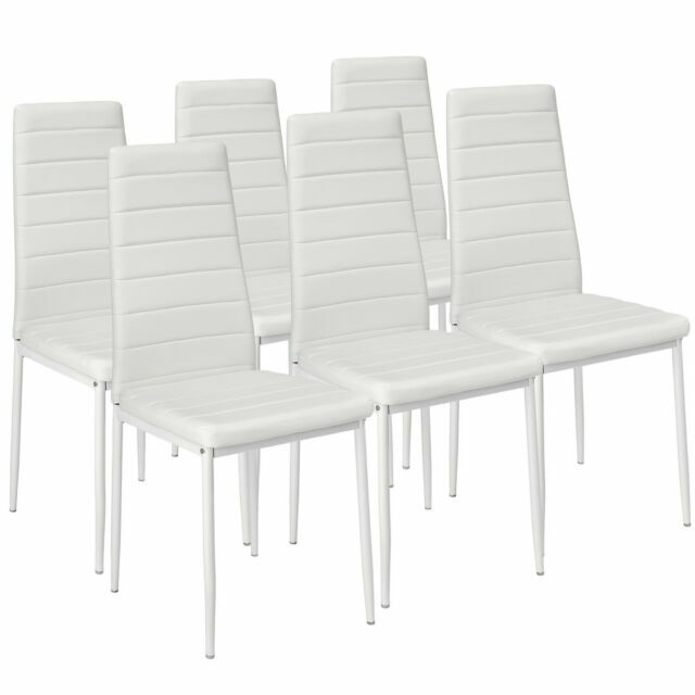 TecTake 401850 Pack de 6 Sillas Comedor - Blanco | Compra online en eBay