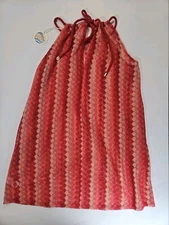 C&C California Womens Cover Up Pink Red Orange Beachy Summer Vacation Wrap NEW