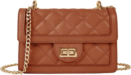 Small Quilted Crossbody Bag, Trendy Designer Mini Shoulder Bag, Phone Wallet Pur