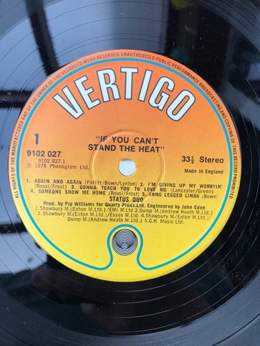 Status Quo - If You Can’t Stand The Heat - Gatefold LP Album - 9102027 - 1978 - Bild 8 von 9