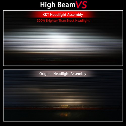 KT LED Angel Demon Eye Headlight Assembly for Kawasaki Ninja ZX-6R 2000-02 Blue - Picture 10 of 12