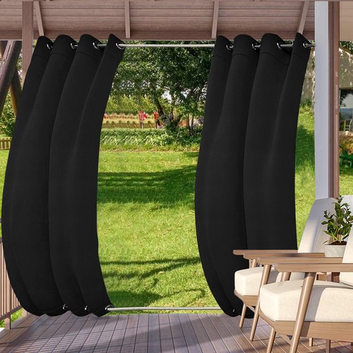 Windproof Outdoor Waterproof Blackout Curtain Pergola Patio UV-protection Drapes - Picture 45 of 45