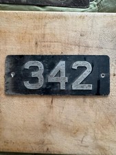 342 Western Southern National Bus Coach Fleet Number Chassis Plate Sign Badge