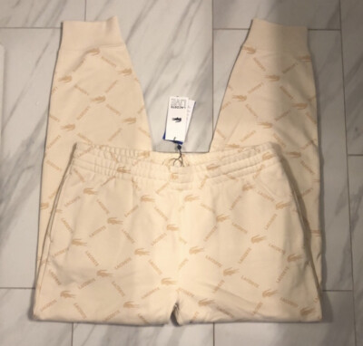 Lacoste Men's Beige Patterned Sweatpants $145 New