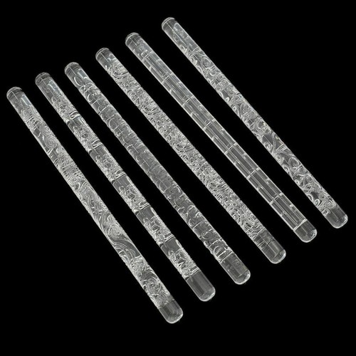 Embossing Acrylic Wave Carving Rolling Pin Non-stick Diy Crafts Clay Accessories - Picture 3 of 18