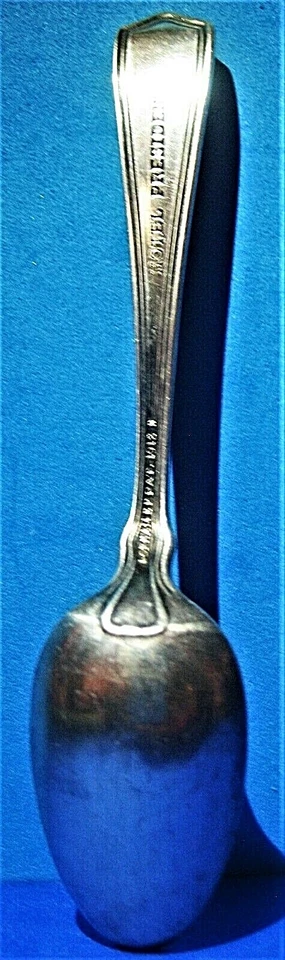 Cuchara antigua Gorham publicidad recuerdo hotel presidente EP Demitasse 1912 Foto 3 de 4