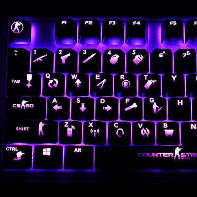  New ABS CSGO Backlit 26 keys keycaps set For Gaming Mechanical Keyboard 