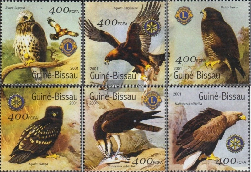 Guinée-bissau 1446-1451 neuf avec gomme originale 2001 Oiseaux - Photo 1/1