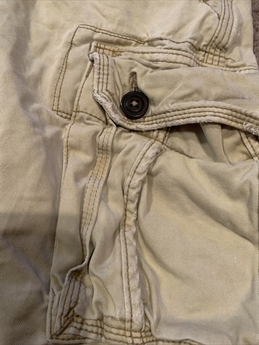 American Eagle Outfitters, Mens, Size 28, Beige Classic Length, Cargo Shorts - Picture 7 of 9