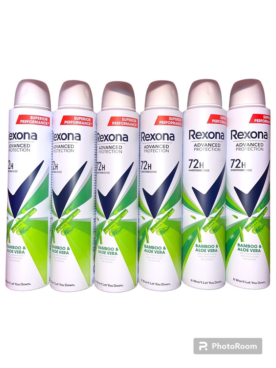 Rexona deodorant anti-perspirant spray for women Aloe Vera 200ml - Pack of 6