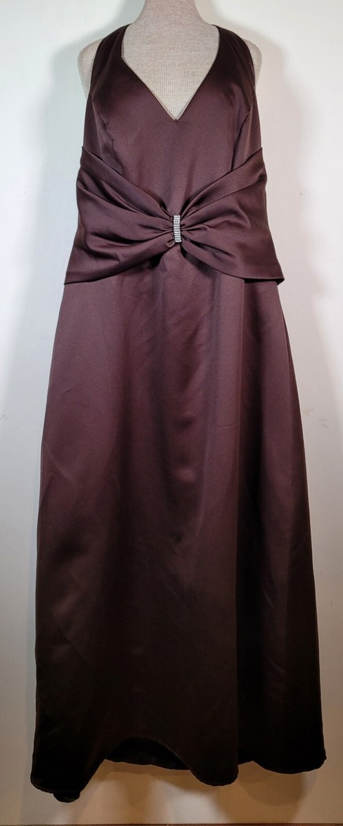 brown dress pants women outfit Portia and Scarlett PS25254 - Long Sheath Dress