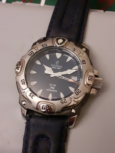 Orologio da polso Festina MecaQuartz automatico nuovo vintage acciaio e  titanio. | eBay