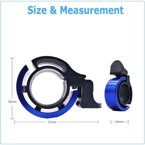 ALUMINUM BIKE BELL mountain road bicycle sound handlebar alarm ring frame safety - Picture 2 of 10