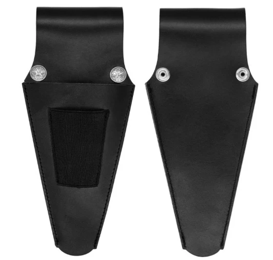 waist belt Bag Garden tool pruning scissors pliers pocket Cow Leather black Q26 - Image 3 of 4