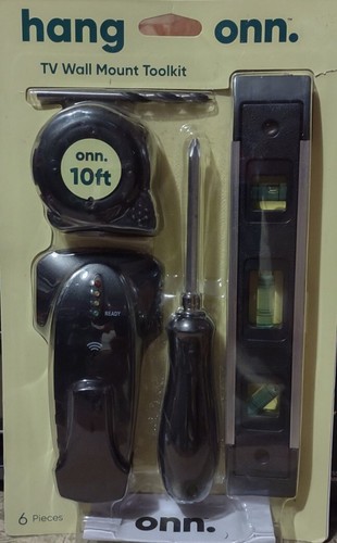 New, TV Wall Mount Installation Toolkit with Stud Finder and 6 Other Pieces New - Picture 5 of 6