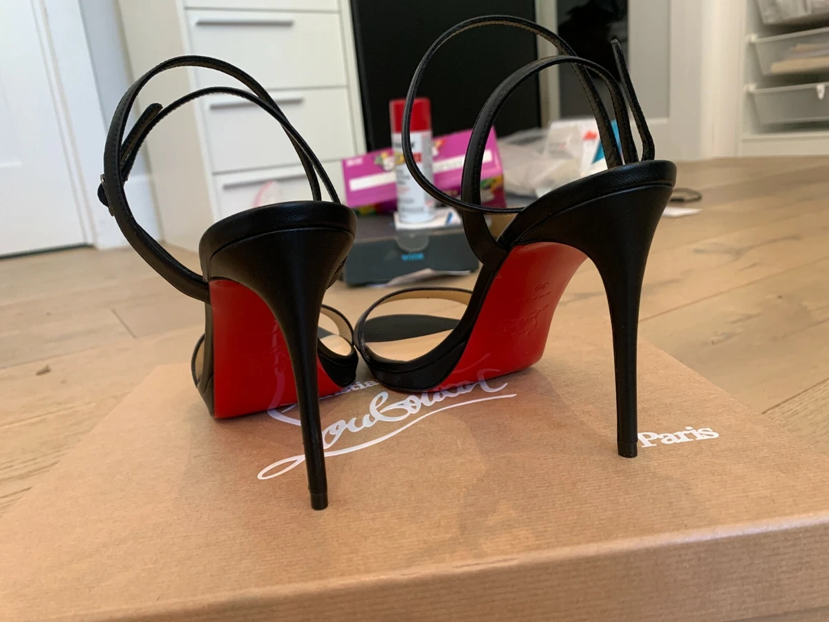 CHRISTIAN LOUBOUTIN Loubi Queen 100 Napa Sandals RARE!! BNIB AUTHENTIC