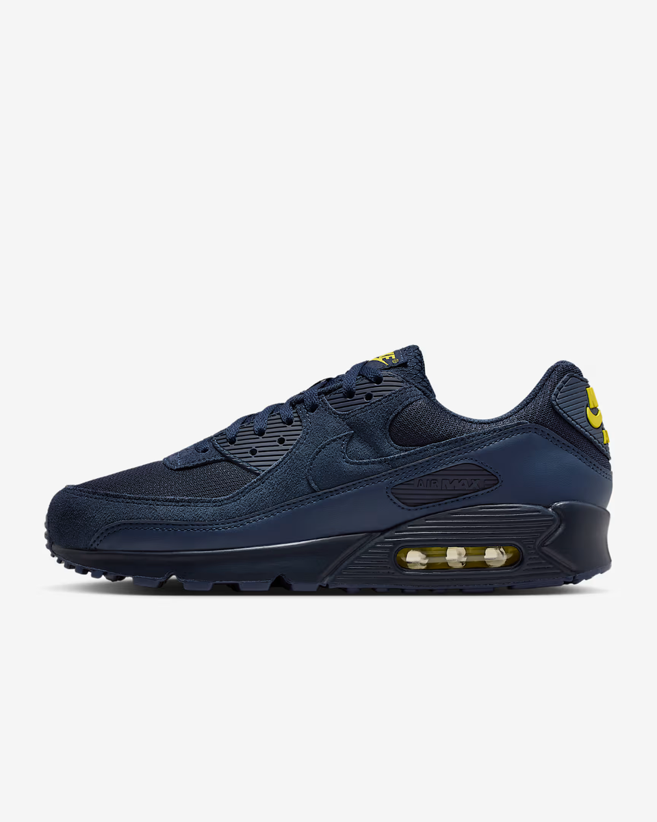 Nike Air Max 90 Men's Shoes Obsidian/Lightning UK
