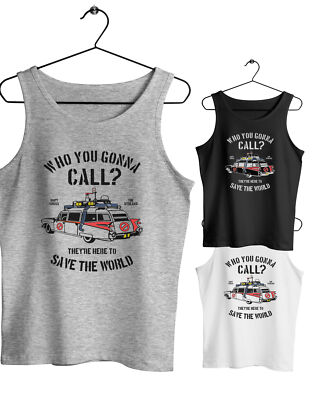 Herren Tank Top Muscle Shirt Ecto-1 Who you gonna call? Geister Service GC23720T