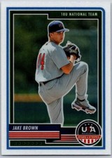 2023 USA Stars and Stripes RC Card # 41 Jake Brown Optichrome Basic Series