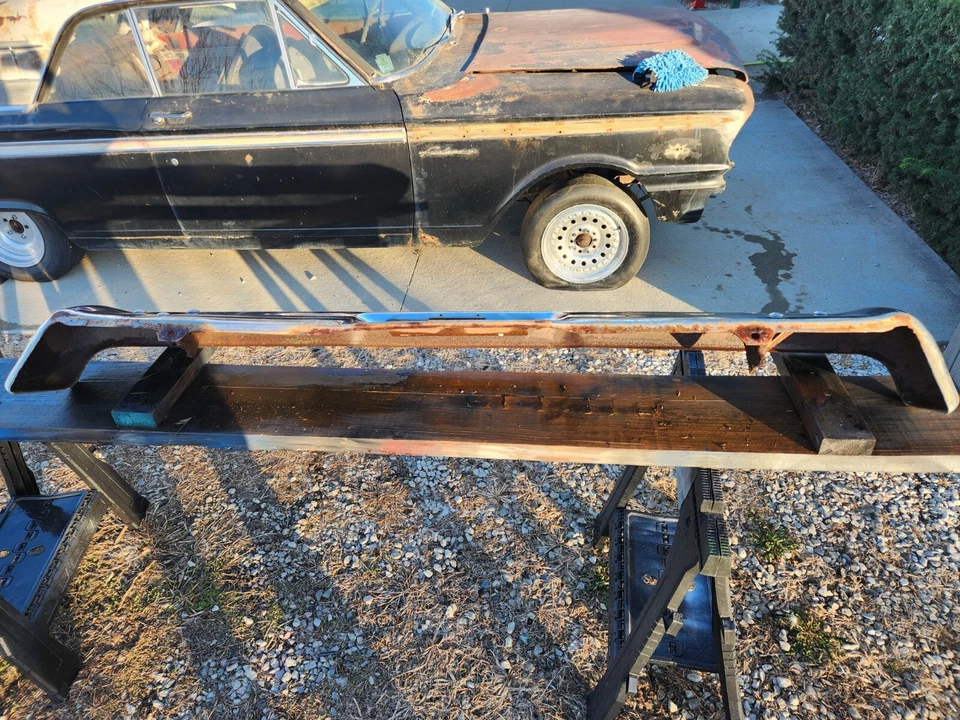 Parachoques trasero Mercury Comet 1964 OEM Cyclone Caliente 404 202 Foto 3 de 4