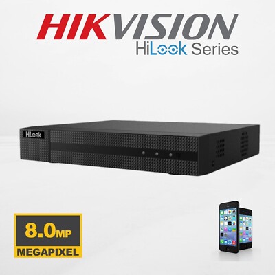 Hikvision HiLook 4-Kanal DVR CCTV-Recorder 8 MP 5 MP 1080P Full HD Fernbedienung