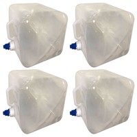 4X Wasserkanister Faltbar 14L Camping Wasser Kanister Trinkwasserkanister Hahn