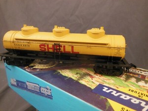 HO SCALE ATHEARN SHELL SCCX 2010 TANK CAR BLUE BOX KIT BUILT | eBay