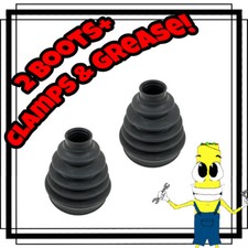 Set Of 2 Inner Outer Cv Axle Shaft Boot Kit For K2500 Suburban 1992-1997 4wd 4x4