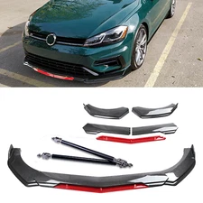 Front Bumper Lip Splitter Spoiler Carbon Fiber For Kia Optima K5 Forte Body Kit