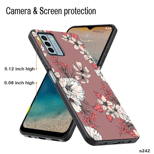 Coque téléphone étanche florale vive pour Nokia C210 G310 C300 C200 G400 C110 - Photo 51 sur 72