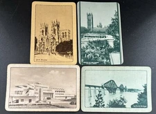 AD163 Swap Playing Cards 4 VINTAGE ADVTS English Railways Railroad