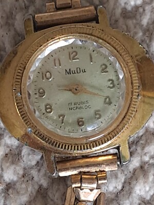 Vintage Damen Mudu Uhr 60er Jahre voll funktionsfähig hält gut die Zeit