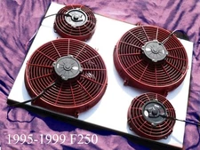 FORD F250 FF DYNAMICS EXTREME ELECTRONIC QUAD FAN CONVERSION KIT 7.3L NEW