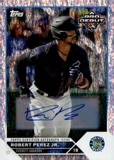 2023 Topps Pro Debut Autographs Sparkle Foil #PD173 Robert Perez Jr. Auto /199 