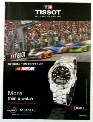 2007 TISSOT SWISS WATCHES Magazine Ad Official Timekeeper