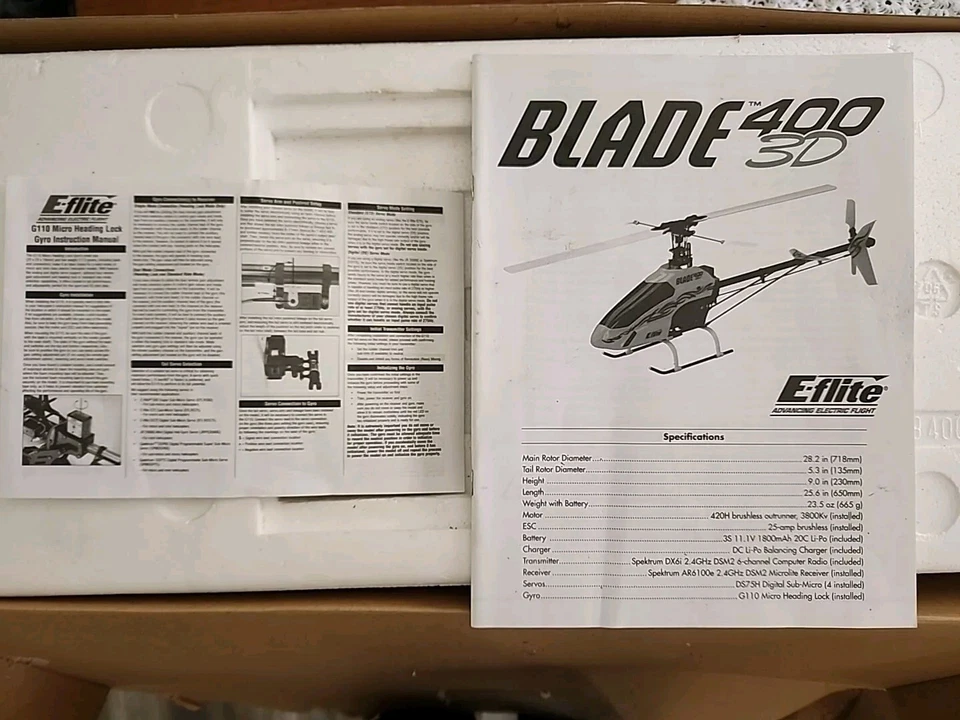 E-flite Blade 400 3D RC Helicóptero, 400 Helicóptero 3D, Helicóptero Eflite 400 Foto 2 de 4
