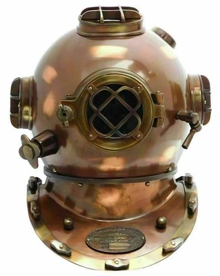 Vintage Taucherhelm US Navy Mark V Deep Sea Marine Divers Helmet Antique Scuba