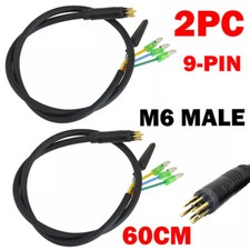 2X E-bike Motor Convert Extension Cable Waterproof Connector Male 9 Pin 60cm US