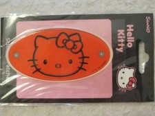ADESIVO STICKERS ETICHETTA TARGHETTA DECORAZIONE OVALE HELLO KITTY ORIGINALE