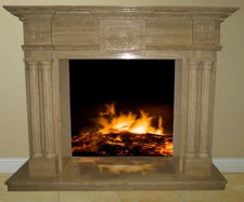  Marble Fireplace Surround Mantel Family Great Room 57x47x17 FPS-21