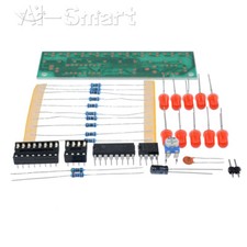 1-10PCS NE555+CD4017 LED Light Chaser Sequencer Follower Scroller Module DIY Kit